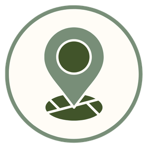 Location pin in a circle