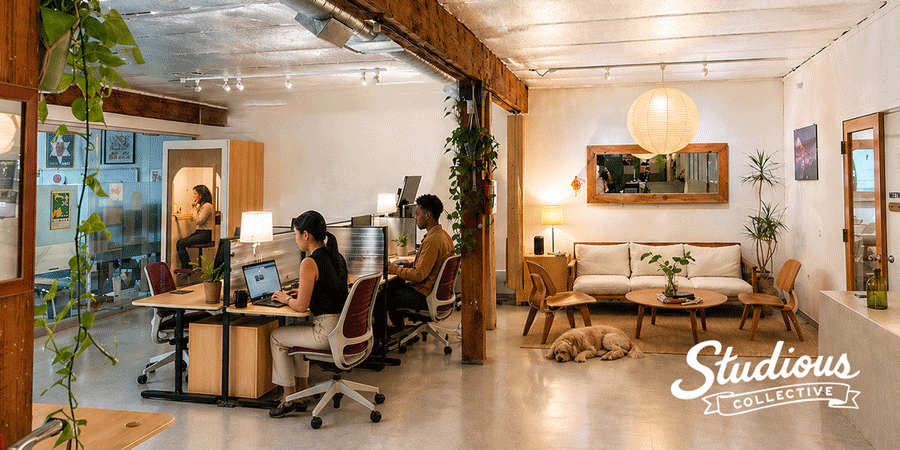 Slideshow of the Studious coworking space in Chinatown Los Angeles